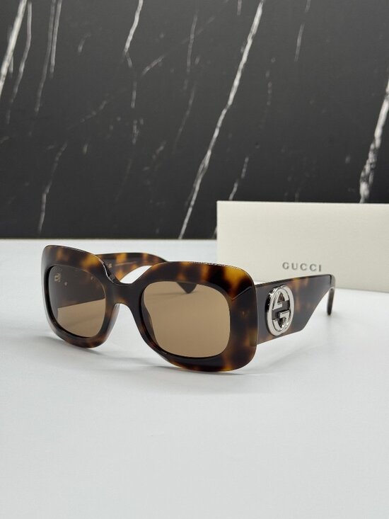 NEW GUCCI GG1695S 002 SUNGLASSES HAVANA WOMEN EYEWEAR main image 7